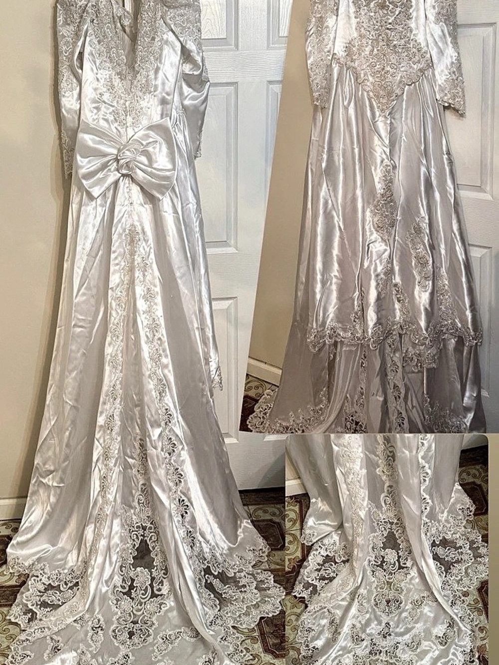 Vintage Lace & Beaded Wedding Gown